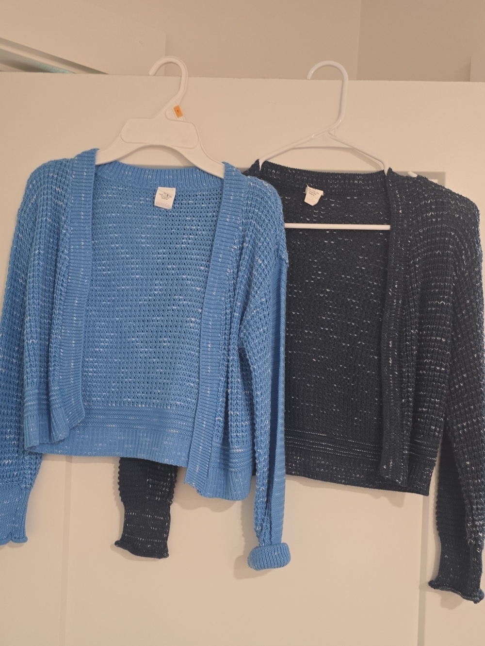 Light Blue Open-Knit Kid's Cardigan X2 Sweater Evsie- Maurices